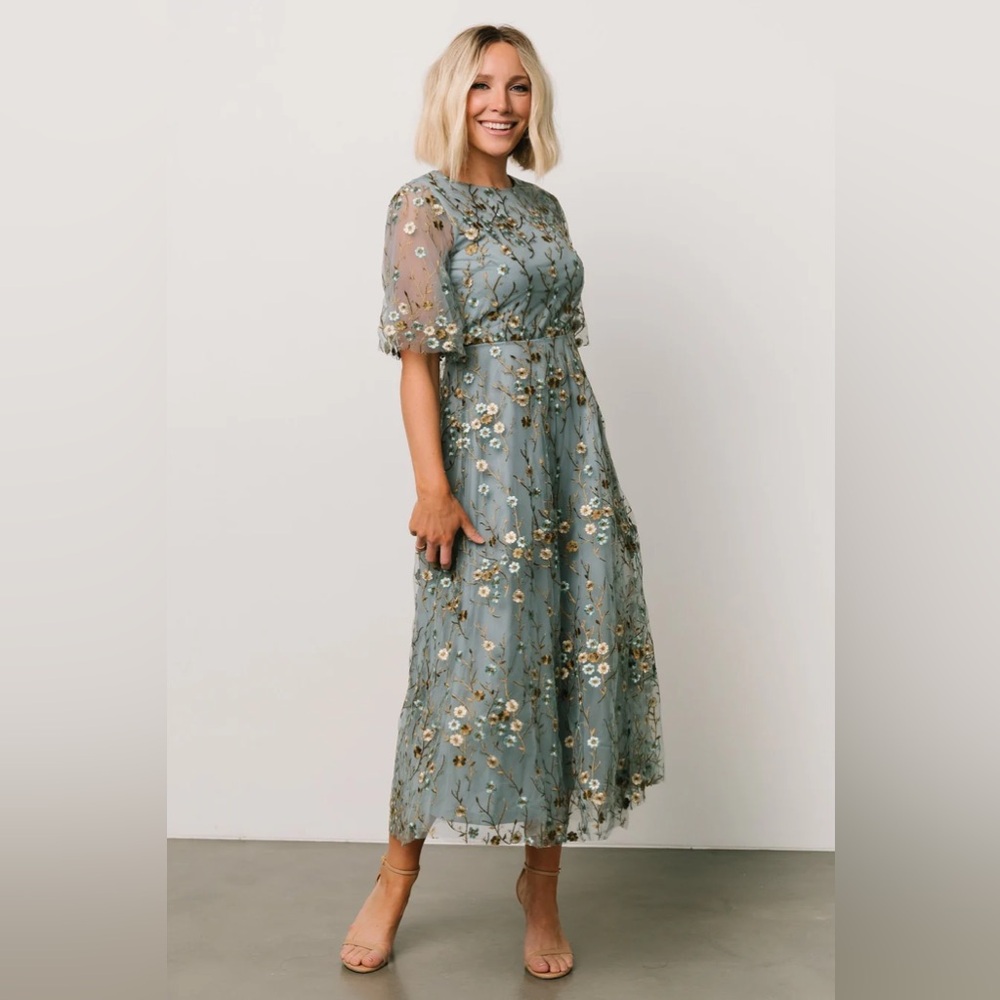 Baltic Born Blue Floral Maxi Dress
